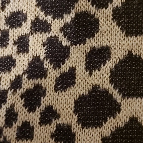 Leopard Print Cropped Sweater - Picture 4 of 4